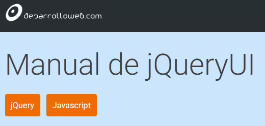 Manual de jQuery UI - desarrolloweb.com